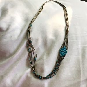 Sterling silver turquoise necklace